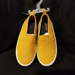 NEW! Mustard suede sneakers - Size 10 - Old Navy